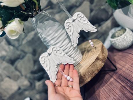 Anjelské krídla ozdoby na stromcek,