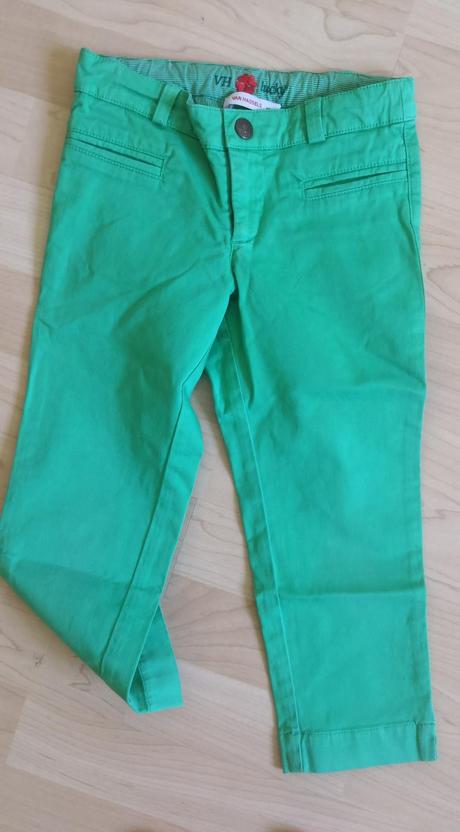 Dievčenské  svetlozelené nohavice, 110