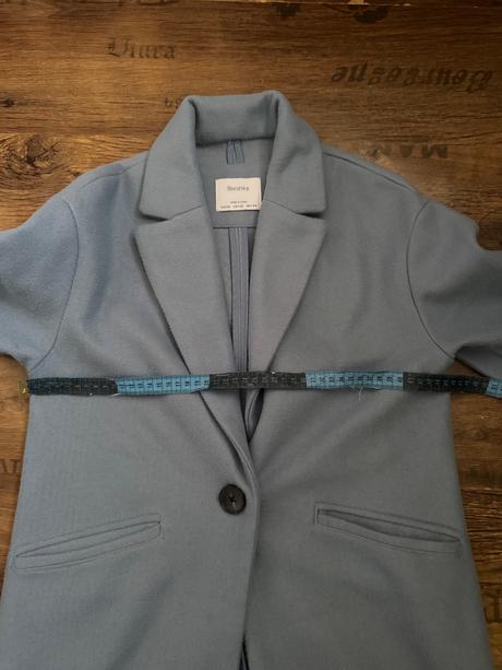 Modrý kabátik bershka, bershka,xs