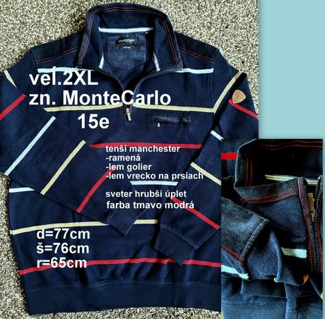 Pánsky sveter veĺ.2xl, zn.monte carlo, xxl