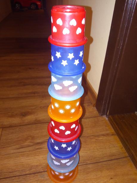 Hračka pre najmenších veža s obrazkami super stav,