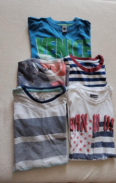 Chlapč. tričká 5x, 140