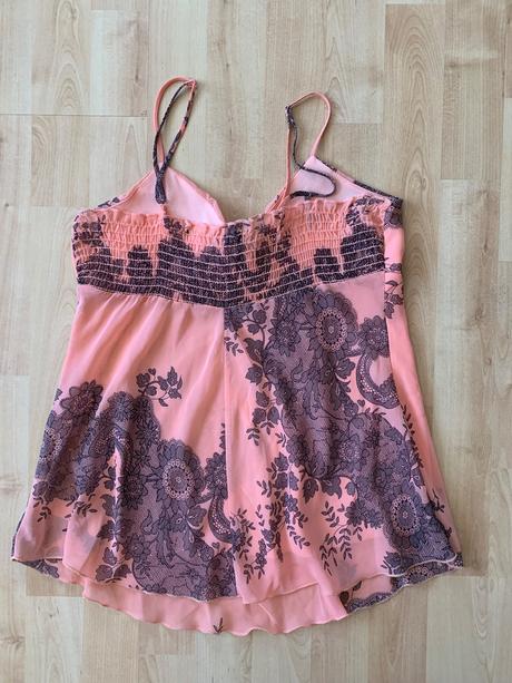 Marhuľový top s mašľou, m