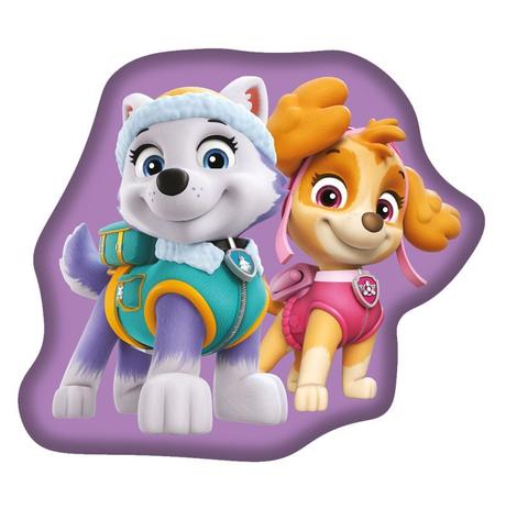 Tvarovaný mikroplyšový vankúšik paw patrol purple,