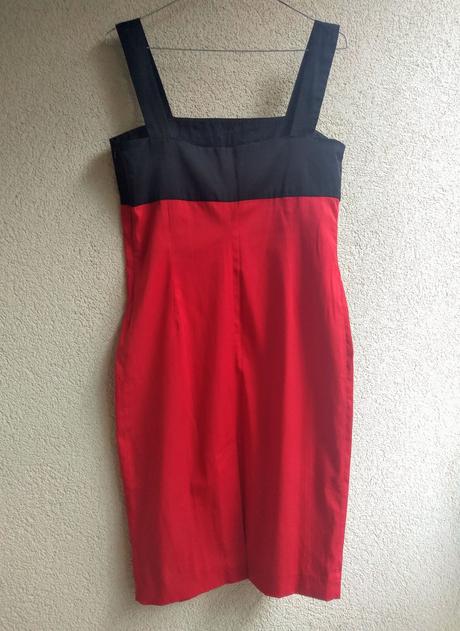 Červeno-čierne zara šaty, zara,s