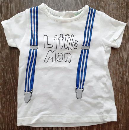 Tričko "little man" - 68/74, benetton,68