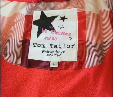 Dievčenská, zimná bunda s kapucňou zn.tom tailor, tom tailor,l