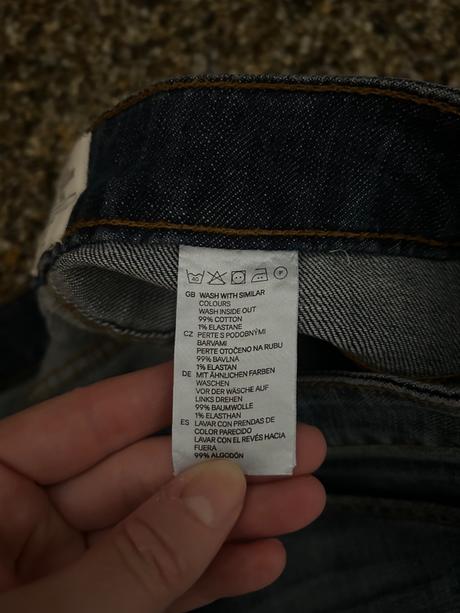 Riflová sukňa, h&m,38