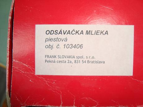 Piestová odsávačka baby frank- 2xpoužitá,