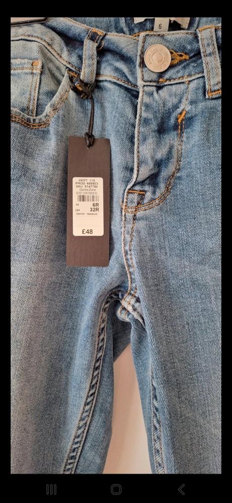 Nové dámske rifle/džínsy, veĺkosť 6r, river island, river island,32