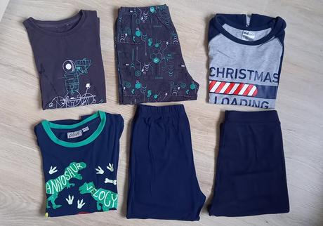 Bavlnené pyžamá 2 ks, h&m,134