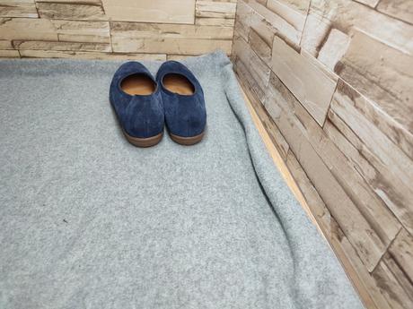 Gabor 38,5 - dámske celokožené tmavomodré baleríny, gabor,39