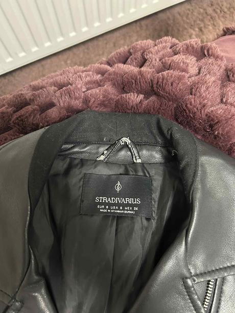 Nosena koženkova bunda veľkosť s, s