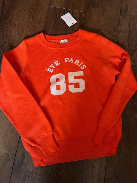 Červeno-oranžový pulóver, m