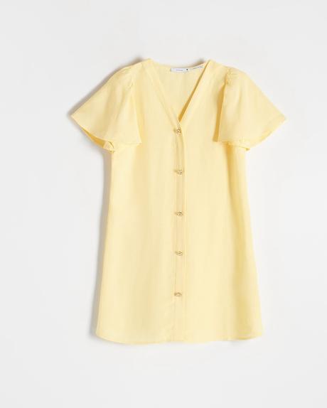 Šaty z ľanovej zmesi reserved m/l, reserved,m