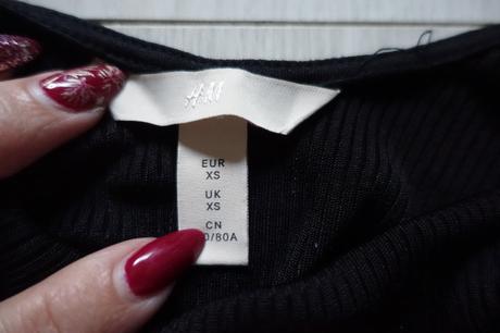 Vrúbkované body h&m, h&m,xs