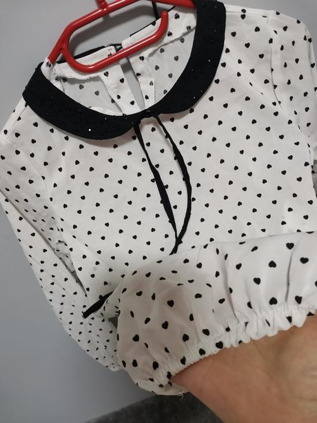 Blúzka so srdiečkami, 128