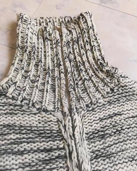 Vlnený sveter na zips polo od rl, ralph lauren,s