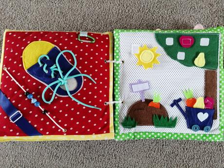 Šitá kniha quiet book,