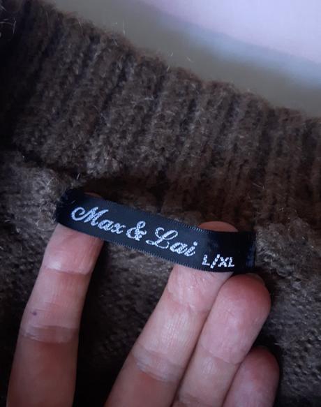 Mohérovo - vlnený teplý sveter, l