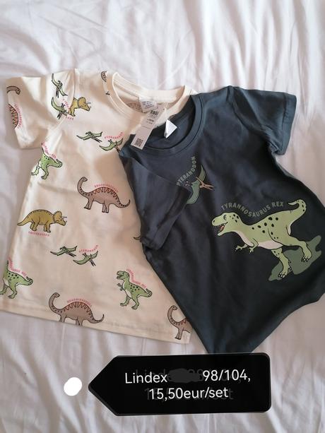 Tricko monstertrucky, stroje, dinosaurs lindex, lindex,122