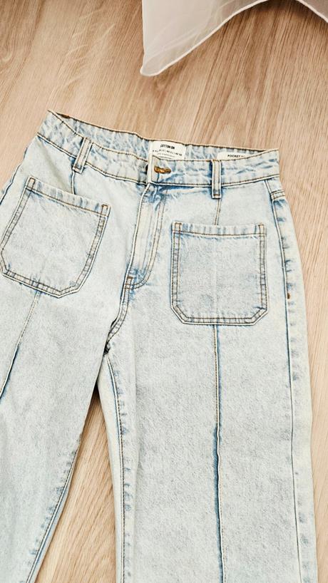 Wide leg jeans, s