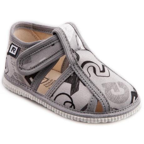 Detské papučky zatvorená špička suchý zips rak, rak,17 - 30