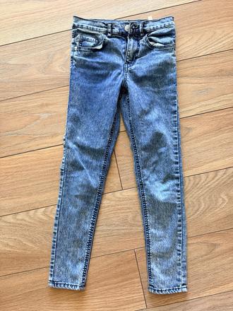 Elastické skinny rifle, h&m,128
