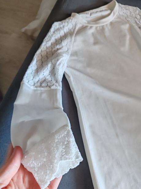 Biele šaty s čipkou s, 30 / s