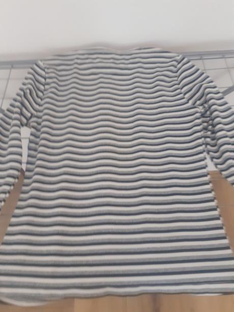 Čiernobiely pásikavý dievčenský pulóver, new yorker,164