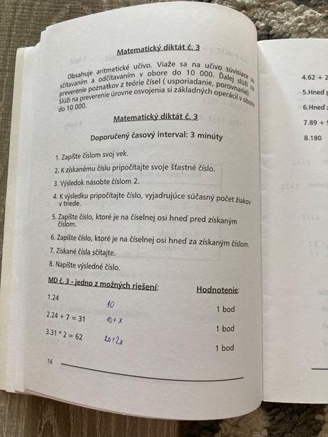 Zbierka matematických diktátov pre 4. ročník zš,