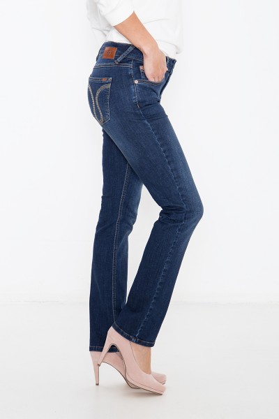 Luxusne damske trendy strečove rifle, 38