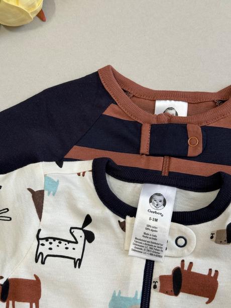 Gerber chlapčenské dupačky 2ks súprava, gerber,56