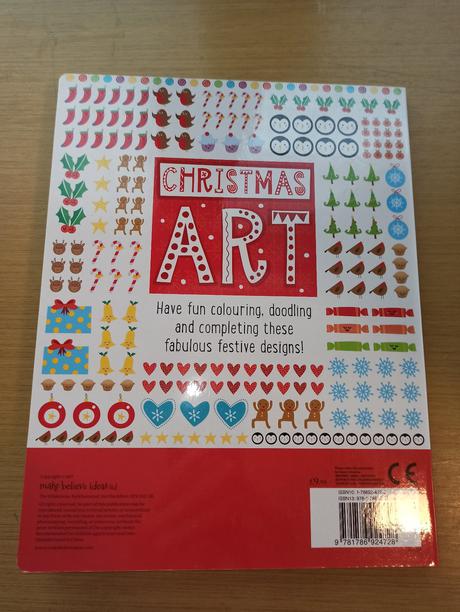 Christmas art malovanka s pastelkami,