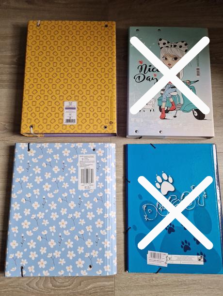 2x box na zošity a4,