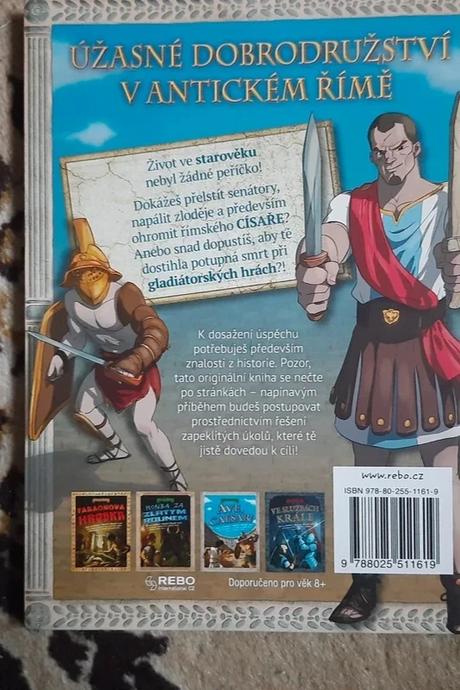 Ave, caesar. kniha na štýl gamebooku pre deti,