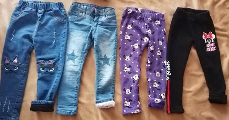 Balík zateplenych nohavíc 98, 86–98