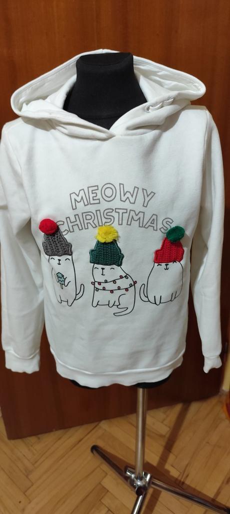 Vianočná zateplená mikina, reserved,140