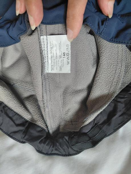 Softshell nohavice zateplené flísom vel 146, 146