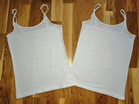 2 ks biele bavlnené tielka, takko,152