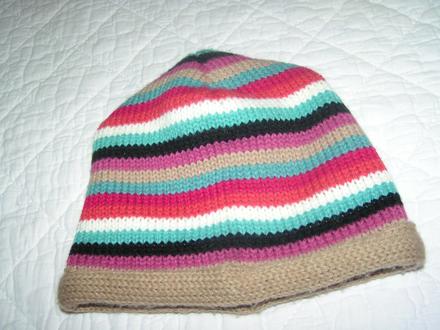 Prúžkovaná teplá čiapka, 110