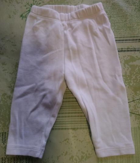 Detské biele legínkove tepláčiky s vreckom, little, 62