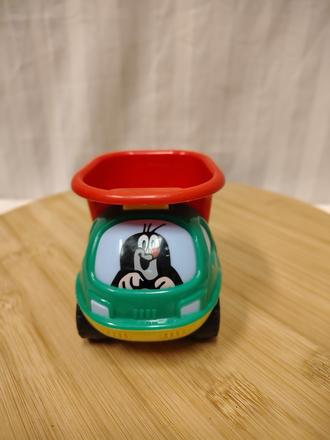 Detské autíčko sklápač s krtkom, midi, 9 cm, 