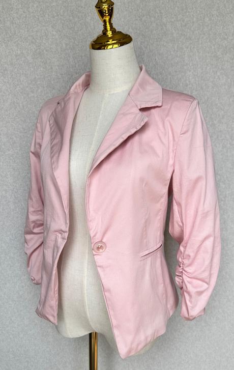 Letné sako v pastelovej ružovej, s