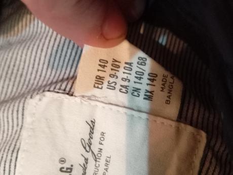 Košeľové šaty, h&m,134