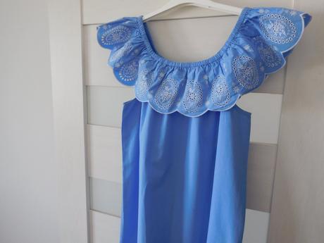 Šaty bavlnené s krajkou 36/38v,, 36