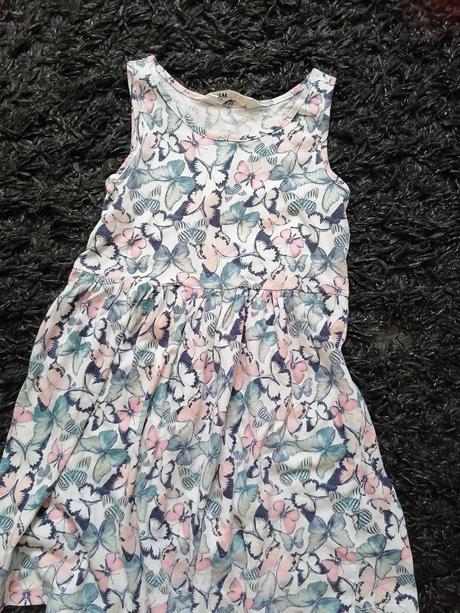 Motýlikové šaty, h&m,110
