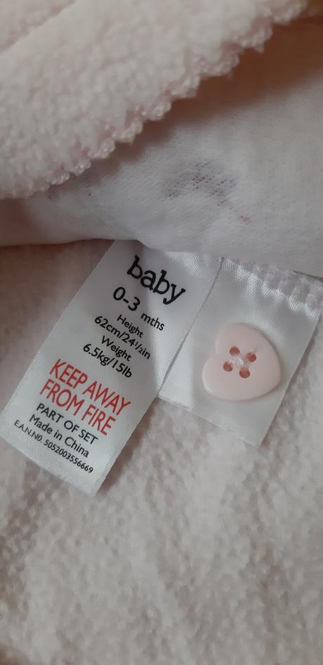 Šaty 0-3 m., baby,62