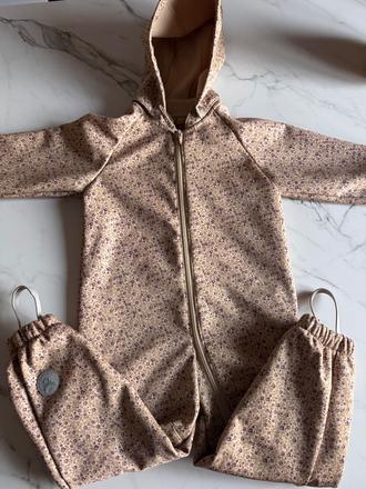 Softshell overal wheat s kvetmi 98-104, 104