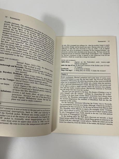L. p. hartley the go- between notes, 